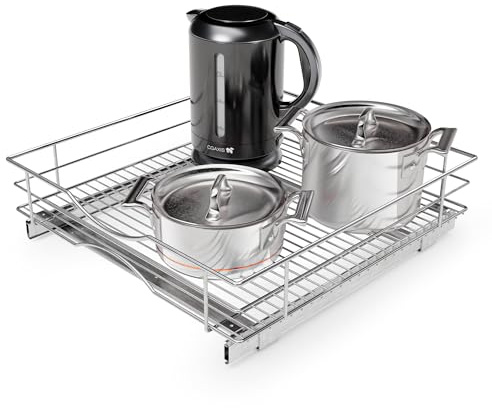 Home Zone Living Ausziehbarer Küchenschrank-Organizer mit einer Ebene Stauraum, 50,8 cm B x 53,3 cm T