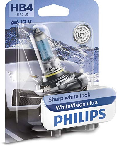Philips WhiteVision ultra HB4 Scheinwerferlampe, Einzelblister, 539728, Single blister