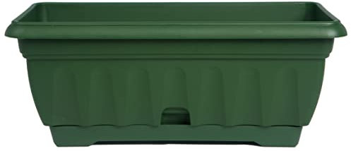 Seat Flor Vaso per balcone, fioriera da balcone, vaso porta fiori, cassetta porta fiori (40 cm, verde)