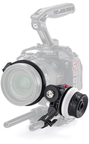 Tilta Pocket Follow Focus | Exakt fokusring med A/B-stopp | vätskedämpningssystem | 15 mm stång- och stånghållare | Fungerar med de flesta kameror och linser | Lätt, bekväm och kompakt design (FF-T07)