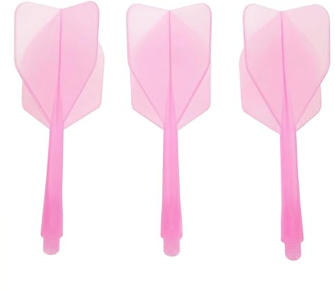 Naroote Fusion Dart Flights, K Flex Flights,Dart Flights with Shaft, Integrated Dart Flights And Stems Pear Shaped Dart Flights Pack of 3 2BA Integrated Transparent Dart Shaft with Flight