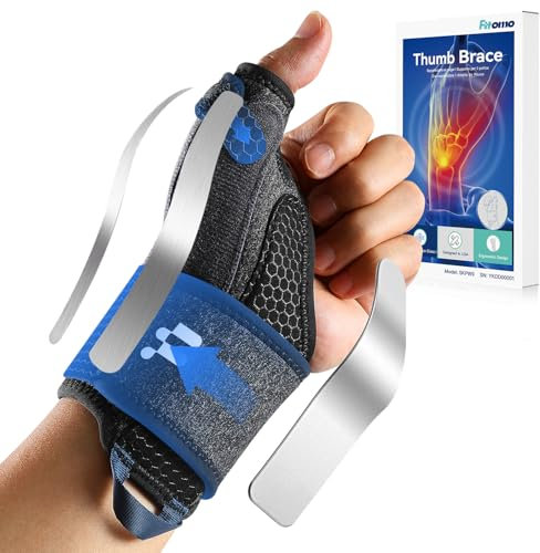 Fitomo Daumenbandage, 2-in-1 für Tenosynovitis von De Quervains, Arthritis, Klickfinger, Sehnenscheidenentzündung, Schmerzlinderung im Karpaltunnel, Daumenverstauchung