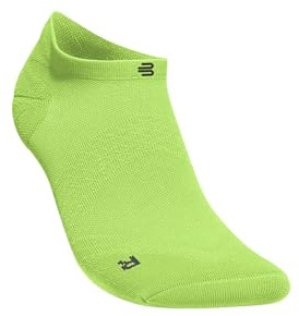 BAUERFEIND Calcetines deportivos Run Ultralight Low Cut Socks, 1 par de calcetines de correr para hombre, calcetines finos para correr y fitness, calcetines de yoga, verde lima, 40