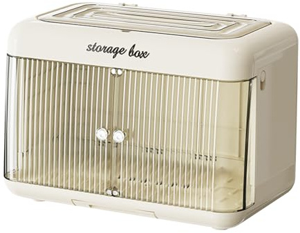 Baby Bottle Storage Organiser - Large Bottle Holder with Drainer | Transparent Care Bottle Rack Box, Worktop Drying Container, Nutrition Container for Kitchen Cabinet or Children