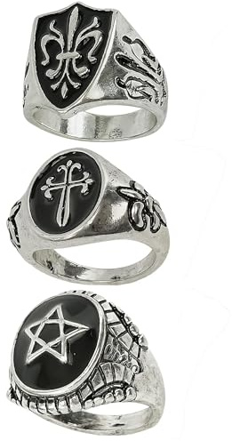 W WIDMANN MILANO Party Fashion – modesmycke ring, för vuxna, tillbehör halloween, gotiska evenemang