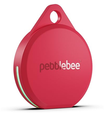 Pebblebee Clip 5 | Balise de suivi Bluetooth rechargeable pour clés | Alternative à Air Tag et aux trackers Android | Sirène de 130 dB, voyant LED lumineux, batterie de 12 mois, mode d'alerte de