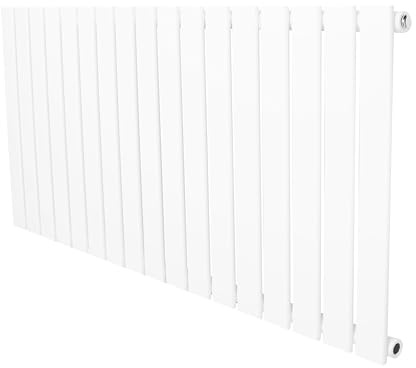 Radiador Plano Columna Única Blanco 600x1190 mm | Acero| 1080 W | Soportes y Cepillo Incluidos | Eficiencia Térmica | Instalación Fácil y Diseño Elegante para Hogar