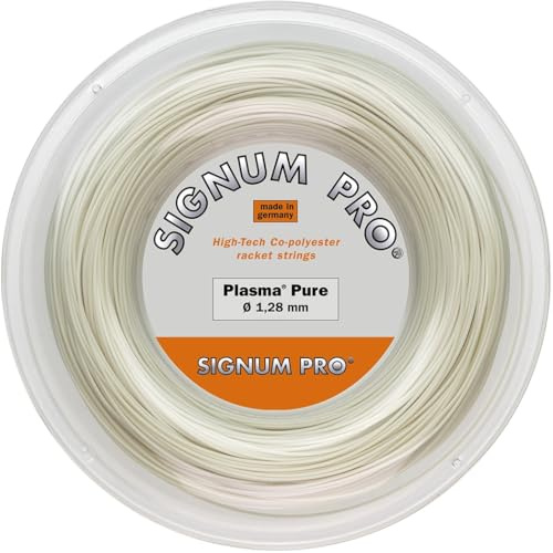 Signum Pro Plasma Pure - Cuerda de Tenis, Color Blanco
