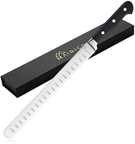MAIRICO Brisket Slicing Knife - Ultra Sharp Premium 11-inch Stainless Steel Carving Knife for Slicing Roasts, Meats, Fruits and Vegetables