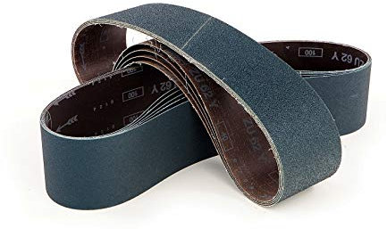 HBM 100 x 2000 k 60 Zirkonium-Schleifband blau