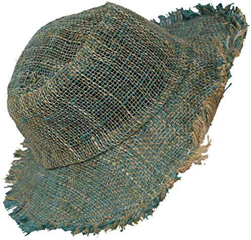 Gheri Mens 100% Hemp Natural Straw Summer Hat Beach Boater Panama Wide Brim Summer Holiday A