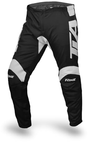 TLA T-One Pantaloni Moto Cross, Enduro, Quad, robusti, Leggeri. Taglie sino 46-6XL per Uomo, Donna, Bambino. Abbigliamento Moto, Tuta Motocross, Enduro, Quad