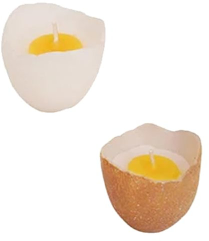 Eierkerze Ostern (2er Set) - Kerze Ei, Osterkerze, Eier, Osterdeko, Deko Frühling Frühjahr