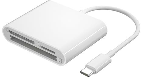 Lettore di schede SD 3 in 1 Gb, lettore di schede TF CF, da tipo C a SD/TF/CF, 3 slot per schede, lettore di schede di memoria Micro SD per phone/pad/laptop/fotocamera