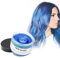 Tinte temporal para el cabello, 4,23 onzas de cera tintada para hombres y mujeres, pomada tintada natural lavable, tinte instantáneo para el cabello, cosplay y Halloween (Azul, 120g)