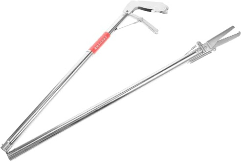 TOYANDONA Pinza De Acero Inoxidable para Atrapar Serpientes Antideslizante, Herramienta Práctica Plegable De Tamaño Mediano para Jardín, Cazadores De Serpientes y Profesionales