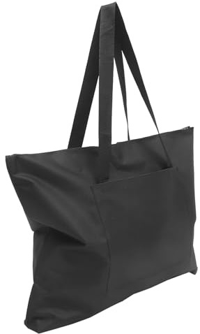 HEALSOPTHY Paquet de Peinture Professionnel en Toile Noire, Léger et Résistant, Double Couche Fermeture Éclair, Bandoulière Élargie pour Croquis en Extérieur A2