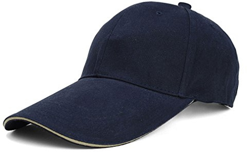 GY-honeq Casquette de Baseball Classic Cap Réglable 100% Coton - Homme Femme (Bleu)