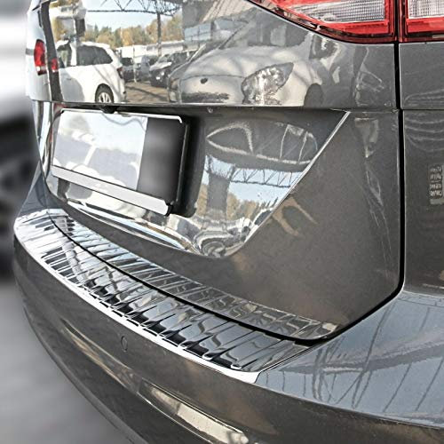 Ladekantenschutz Edelstahl CHROM kompatibel für VW TOURAN II 5T ab 2015 | mit Abkantung | premium Qualität von RECAMBO
