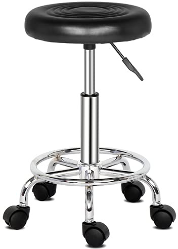 Alightup Tabouret de Bureau, Tabouret à roulettes Rotation à 360°, pour Salon de Massage, Bureau, Clinique