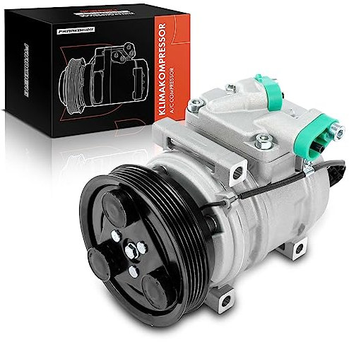Frankberg Klimaanlagen Kompressor Klimakompressor mit Kupplung Benzin Kompatibel mit Picanto TA 1.0 (51 KW/69 PS) Picanto TA 1.0 Bi-Fuel Replace# 977011Y000, inkl. Öl vorbereift