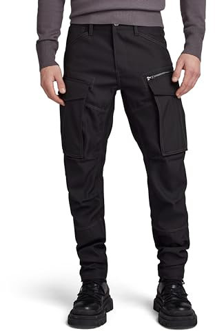 G-Star Homme Pantalon Rovic Zip 3D Regular Tapered, Noir (dk black D02190-D410-6484), 32W / 30L