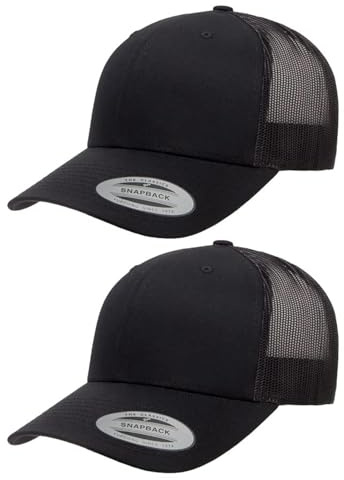 Yupoong Herren YP Classic Trucker-Kappe, OSFA, Schwarz, Einheitsgröße