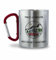 DECOHO - Tasse pour escalade double paroi en inox avec Mousqueton personnalisable · 33 cL