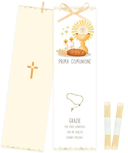 50pz Segnaposto Prima Comunione, Segnaposto Cresima D'oro Elegante Bimbo Bimba, Cartellini Decorazioni Addobbi Bigliettini Originale