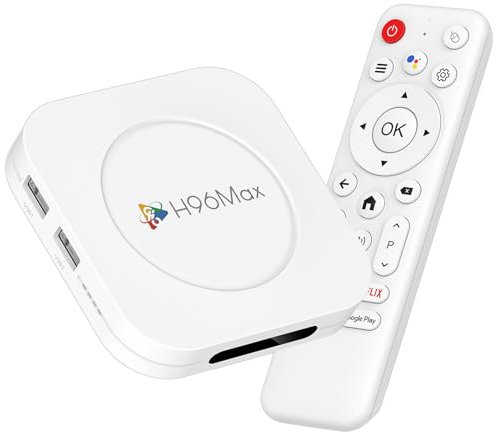 Android 14.0 TV Box, LEFFOT M1 Plus 4K Ultra HD boitier Android TV with HDR10, 4GB RAM 32GB ROM, Boitier Android with 2.4G/5G WiFi 6, BT 5.4, Voice Control, RK3528 Quad Core A53 ﻿