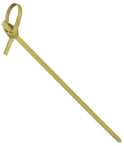 Monouso | 50 Pinchos de Bambú Lazo 15cm, Palillos de Bambú, Cócteles, Aperitivos, Brochetas, Fiestas, Caterings, Bodas
