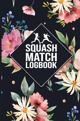 Squash Match Logbook: Record Sets, Scores & Match Results | Simple Squash Game Tracker for Players