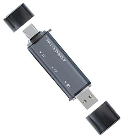 YIGZYCN Lettore di schede USB C per fotografi Supporto professionale di schede multiple fino a 1TB di capacità //Adattatore per schede di memoria TF