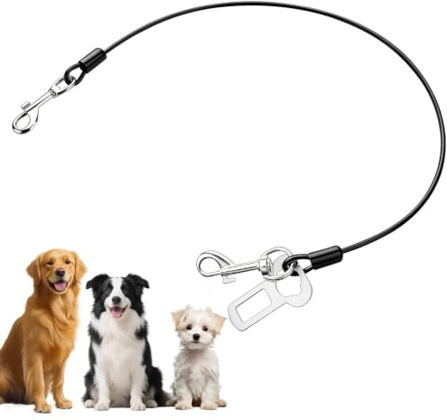 OFFCUP Ceinture Chien Voiture, 60CM Ceinture Sécurité pour Chien