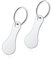 Luvadeyo Set di 2 portachiavi in acciaio inox, per tutti i carrelli della spesa, portachiavi chip per carrello della spesa