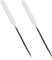 2pcs Metal Spatula Makeup Tool, Beauty Liquid Foundation Spatula Stainless Steel Cosmetics Mixer Reusable Long Makeup Depotting Spatula Professional Metal Cosmetic Spatula