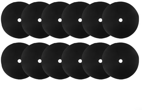 12 piezas de fibras de coco, anillo protector de árbol, disco de árbol, cubierta de fibras, anillo de mantillo, cubierta de maceta de protección de plantas para jardín paisajismo (52 cm)