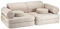 Wigiwama – Sitzsack Kinder mit Füllung – 136x78x46 cm – OEKO-TEX® Teddy – Waschbarer Bezug – Biscuit