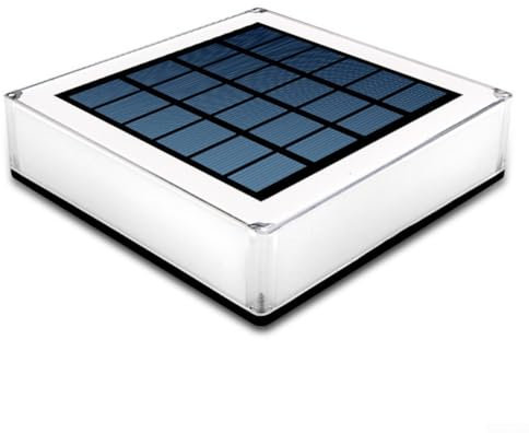 Besttoolifes Lampe Solaire Carrée pour Portail, Clôture, Poteau, Jardin et Pilier