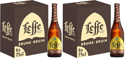Leffe Brune Bière Pack 6 Bouteilles 75cl (Lot de 2)