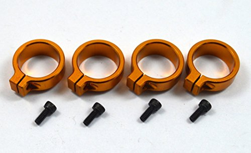 Dhawk Racing Aluminum Shock Spring Clamps Gold for Team Associated RC10 6451