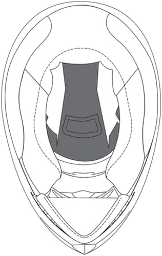 AGV K-3 SV Crown Pad, Nero, MS