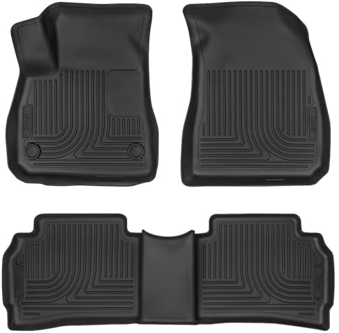 Husky Liners Weatherbeater Floor Mats | Fits 2016-2025 Chevrolet Malibu | Front & 2nd Row, 3-pc Black - 99191