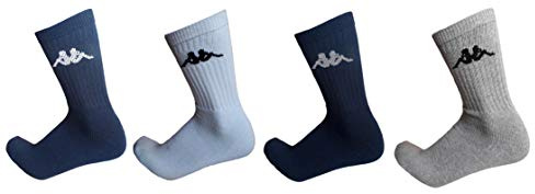 Kappa . 6/12 paia calze calzini, calzini sportivi in spugna, altezza metà polpaccio,calzini tennis,calzini trekking per uomo e donna,vari assortimenti (42-44, 6 paia ASSORTITI)
