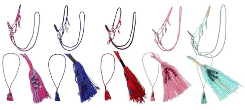 netproshop Knuthållare friedom set tyglar halsring och speciella hängen storlek. Shetty-Full, storlek: ponny, färg: rosa