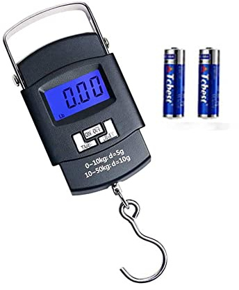 Luggage Scale with Battery Automatic Reading, Many Ways of use, Accurate Numbers, The Perfect Multifunctional Scale, a Good Helper for Your Travel and Fishing