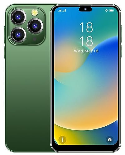 McMgc Mc15Px Téléphone Portable Débloqué, 6,3 Pouces Waterdrop Android 9.0 Smartphone Pas Cher, 16Go ROM/128GB Extensible, Dual SIM, Face ID,3850mAh Batterie (Green)
