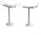 Zilimontt Pair of Aluminium Radiator Floor Brackets - Tubular Radiator Feet - Radiator Support, Adjustable Height Bracket For Vertical Radiator Support(Adjustable 21-26 cm)