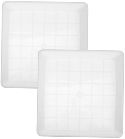 UPKOCH 2 Platillos para Macetas Cuadrados De Plástico Grueso 13.77 Pulgadas Bandeja De Goteo para Plantas Suculentas Jardín Interior Y Exterior Recolección De Agua
