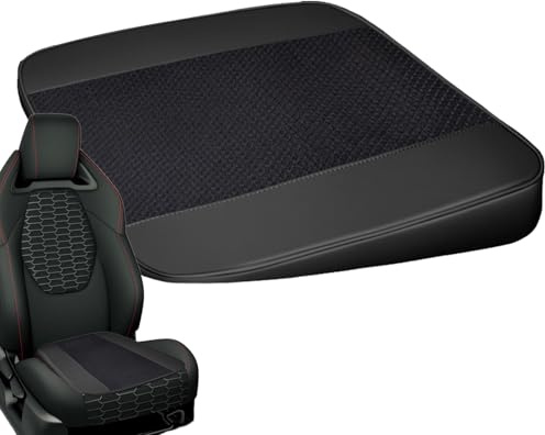 Cojín de asiento de cuña para coche, cómodo elevador, no mejora la altura de deslizamiento, cojín de solución de presión, elevador de silla transpirable para una mejor visibilidad al conducir, coches